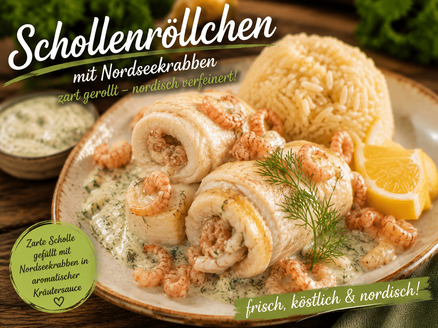 Schollenröllchen in Dillsoße schollenroellchen