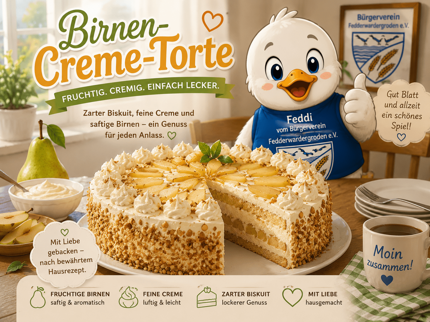birnen creme