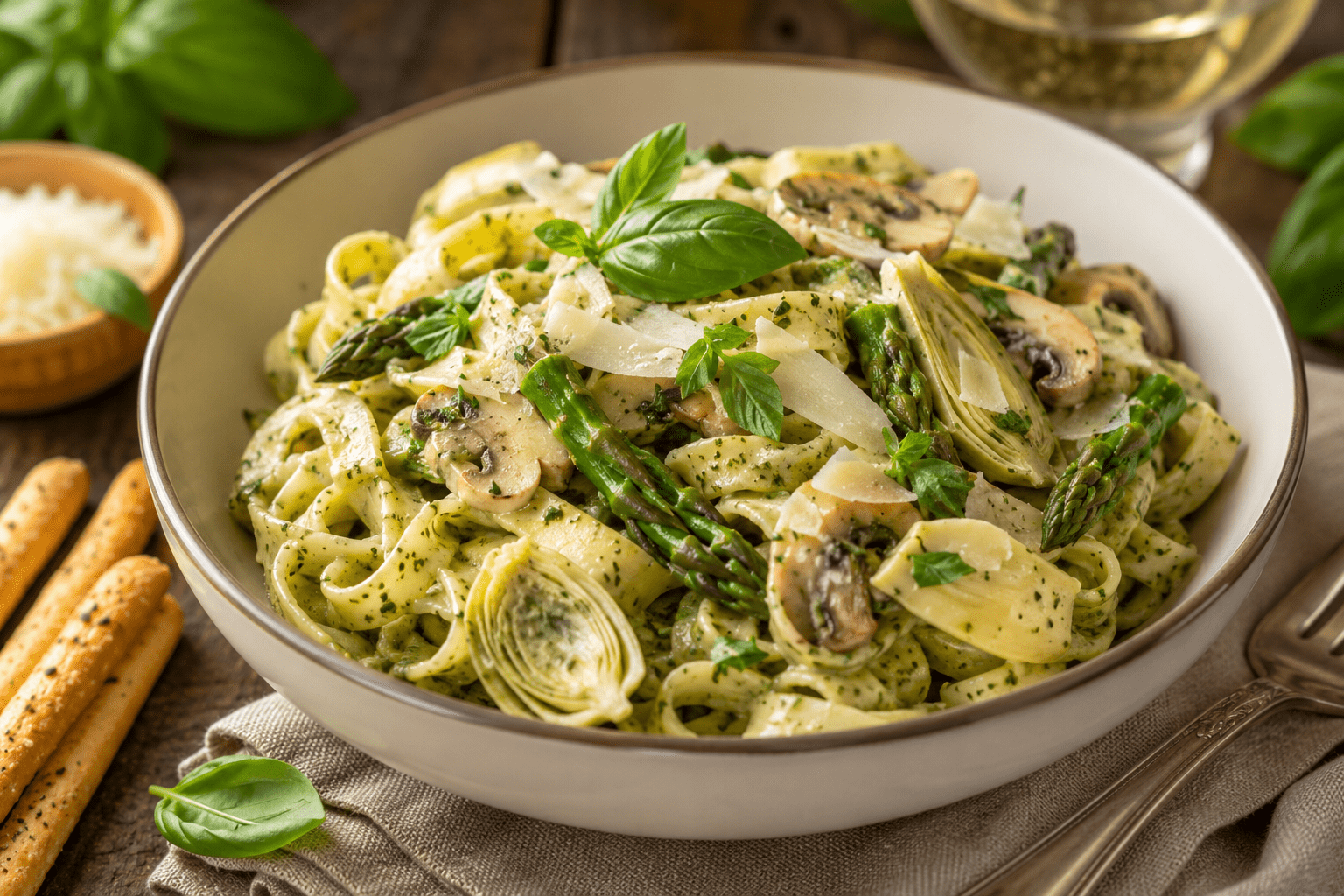 pasta el pesto