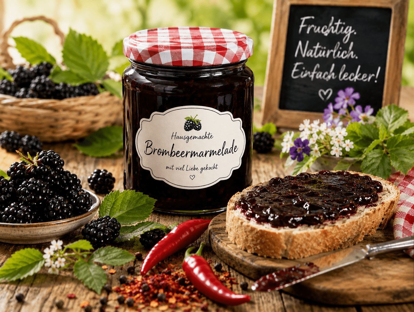 feurige brombeeren